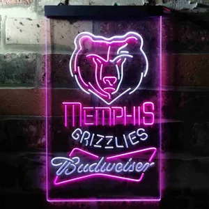 Memphis Grizzlies Budweiser Neon-Like LED Sign