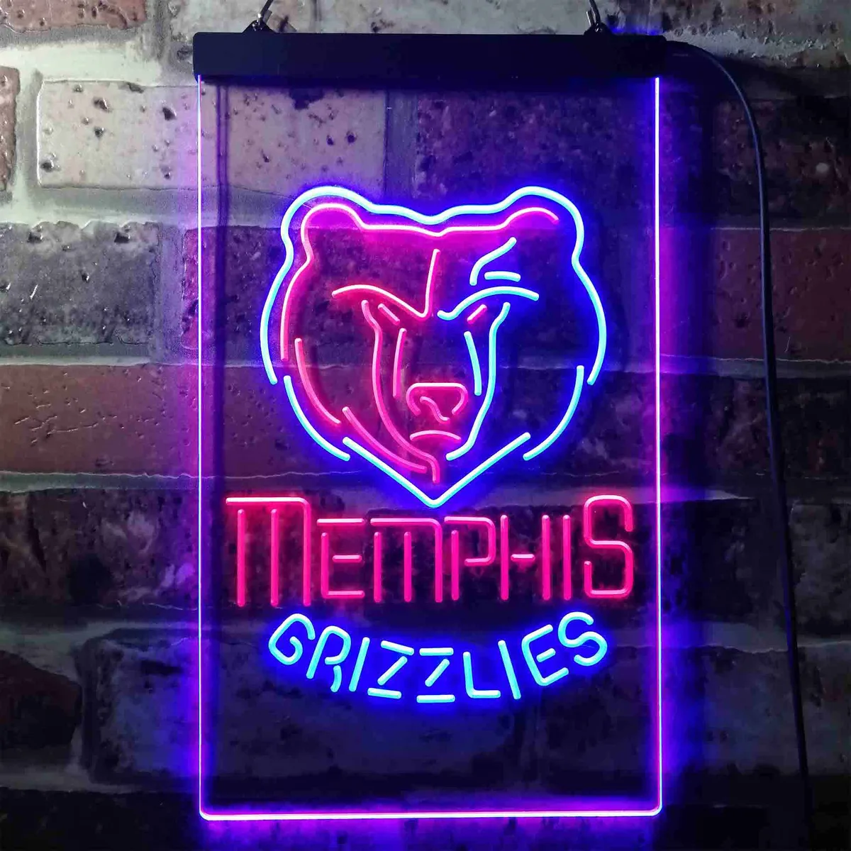 Memphis Grizzlies Logo Neon-Like LED Sign