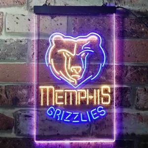 Memphis Grizzlies Logo Neon-Like LED Sign