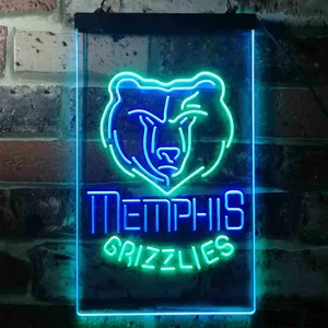 Memphis Grizzlies Logo Neon-Like LED Sign