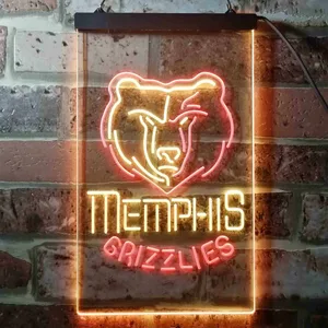 Memphis Grizzlies Logo Neon-Like LED Sign