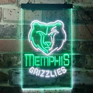 Memphis Grizzlies Logo Neon-Like LED Sign