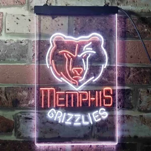 Memphis Grizzlies Logo Neon-Like LED Sign