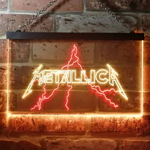 Metallica Lightning Neon-Like LED Sign