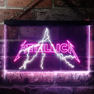 Metallica Lightning Neon-Like LED Sign