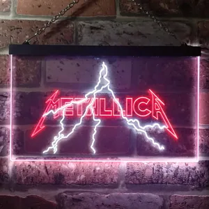 Metallica Lightning Neon-Like LED Sign