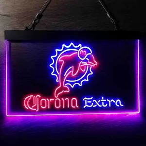 Miami Dolphins Corona Extra Neon-Like LED Sign