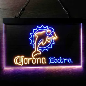 Miami Dolphins Corona Extra Neon-Like LED Sign