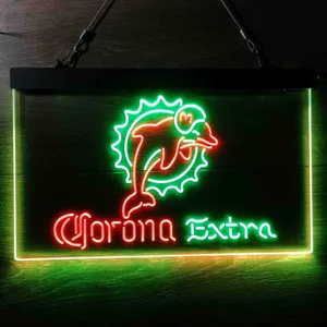 Miami Dolphins Corona Extra Neon-Like LED Sign