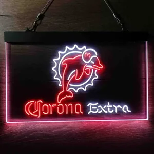 Miami Dolphins Corona Extra Neon-Like LED Sign