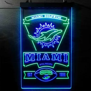 Miami Dolphins EST 1966 Neon-Like LED Sign