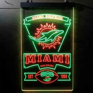 Miami Dolphins EST 1966 Neon-Like LED Sign