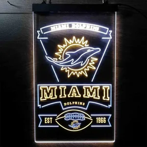 Miami Dolphins EST 1966 Neon-Like LED Sign