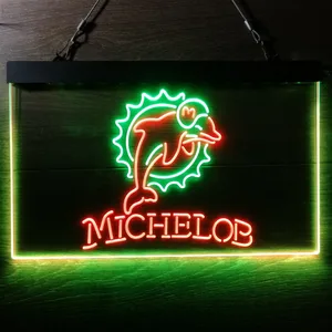 Miami Dolphins Michelob Neon-Like LED Sign