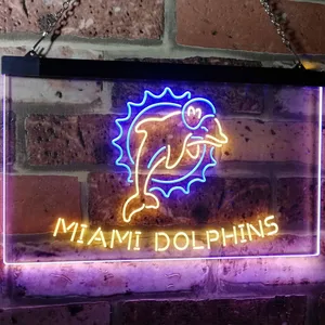 Miami Dolphins Neon-Like LED Sign - Legacy Edition