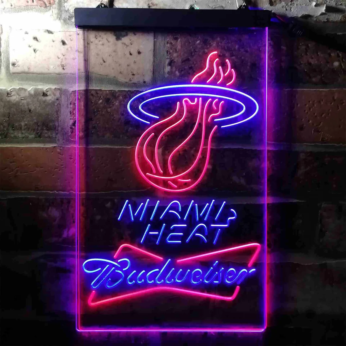 Miami Heat Budweiser Neon-Like LED Sign