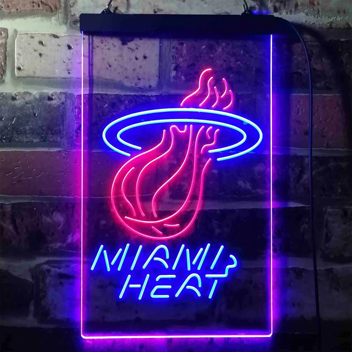 Miami Heat Logo Neon-Like LED Sign