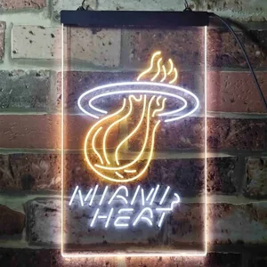 Miami Heat Logo Neon-Like LED Sign