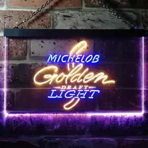 Michelob Ultra - Golden Draft Light Logo Neon-Like LED Sign