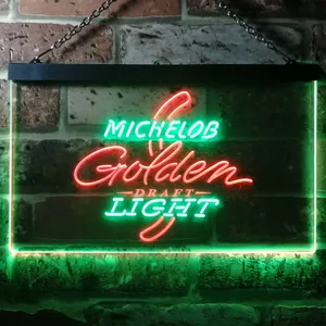 Michelob Ultra - Golden Draft Light Logo Neon-Like LED Sign