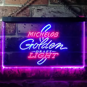 Michelob Ultra - Golden Draft Light Logo Neon-Like LED Sign