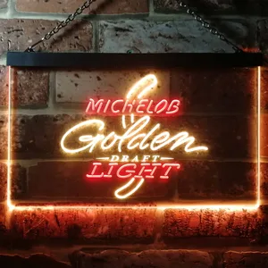 Michelob Ultra - Golden Draft Light Logo Neon-Like LED Sign