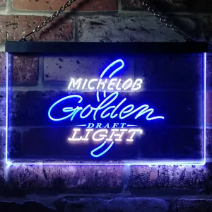 Michelob Ultra - Golden Draft Light Logo Neon-Like LED Sign