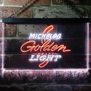 Michelob Ultra - Golden Draft Light Logo Neon-Like LED Sign