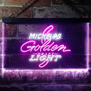 Michelob Ultra - Golden Draft Light Logo Neon-Like LED Sign