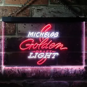 Michelob Ultra - Golden Draft Light Logo Neon-Like LED Sign
