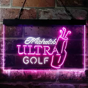 Michelob Ultra Golf Bag Neon-Like LED Sign
