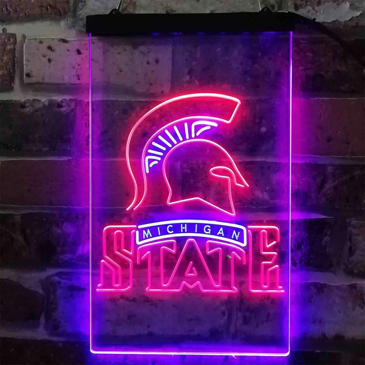 Michigan State Spartans Logo Neon-Like LED Sign