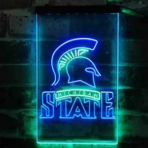 Michigan State Spartans Logo Neon-Like LED Sign