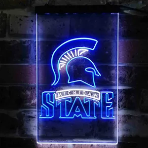 Michigan State Spartans Logo Neon-Like LED Sign