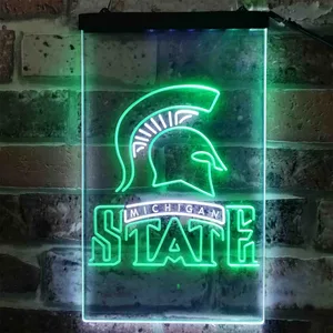 Michigan State Spartans Logo Neon-Like LED Sign