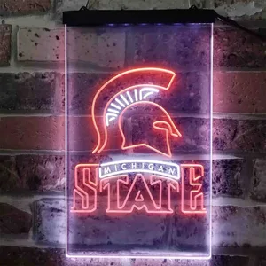 Michigan State Spartans Logo Neon-Like LED Sign