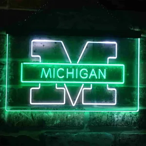 Michigan Wolverines Logo 1 Neon-Like LED Sign