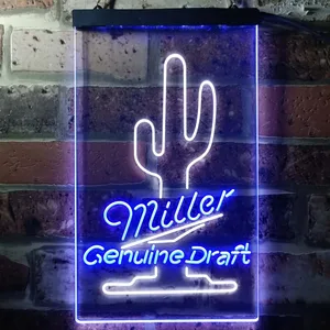 Miller Genuine Draft Cactus Neon-Like LED Sign