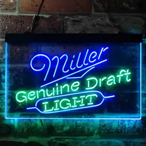 Miller Light Genuine Draft Neon-Like LED Sign