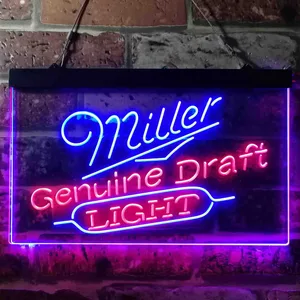 Miller Light Genuine Draft Neon-Like LED Sign