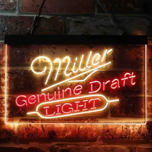 Miller Light Genuine Draft Neon-Like LED Sign
