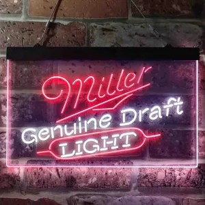 Miller Light Genuine Draft Neon-Like LED Sign