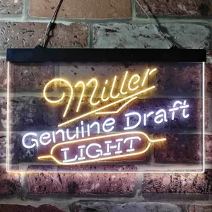 Miller Light Genuine Draft Neon-Like LED Sign