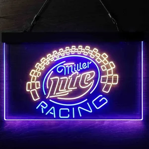 Miller Light Racing Neon-Like LED Sign