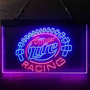 Miller Light Racing Neon-Like LED Sign