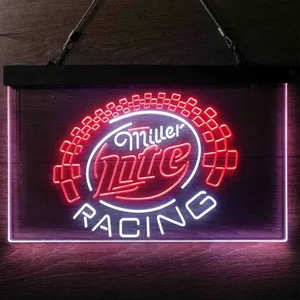 Miller Light Racing Neon-Like LED Sign