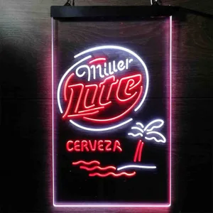 Miller Lite Cerveza Neon-Like LED Sign