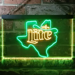 Miller Lite - Cowboy Neon-Like LED Sign