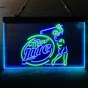 Miller Lite Golf Neon-Like LED Sign