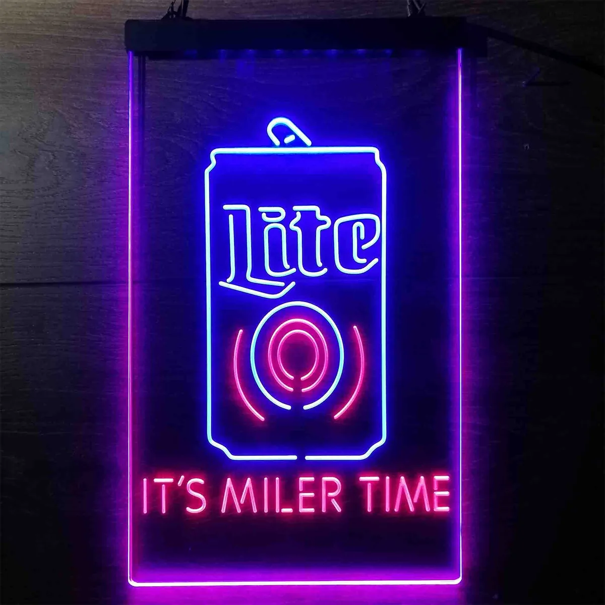 Miller Lite It's Miller Time Neon-Like LED Sign